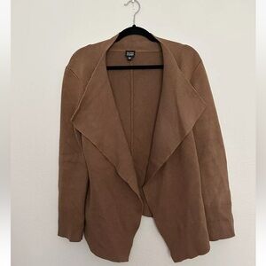 Eileen Fisher Woman’s  Cardigan Brown Open Front Draped Women’s Size M